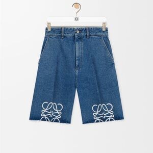 Loewe Blue Denim with Brown Leather Patch